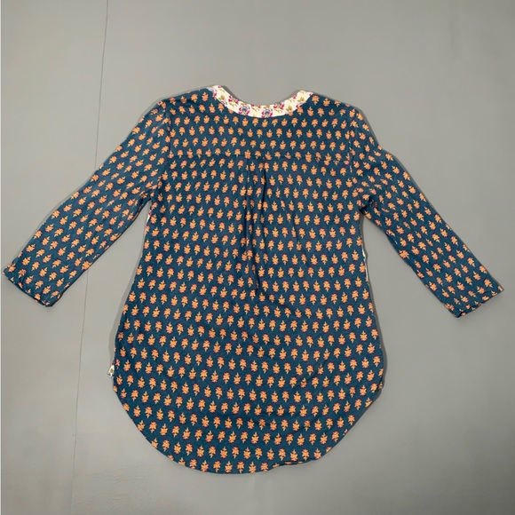 Mauve Mandan Top Anthropologie Small Blouse Blue Green - Picture 10 of 14